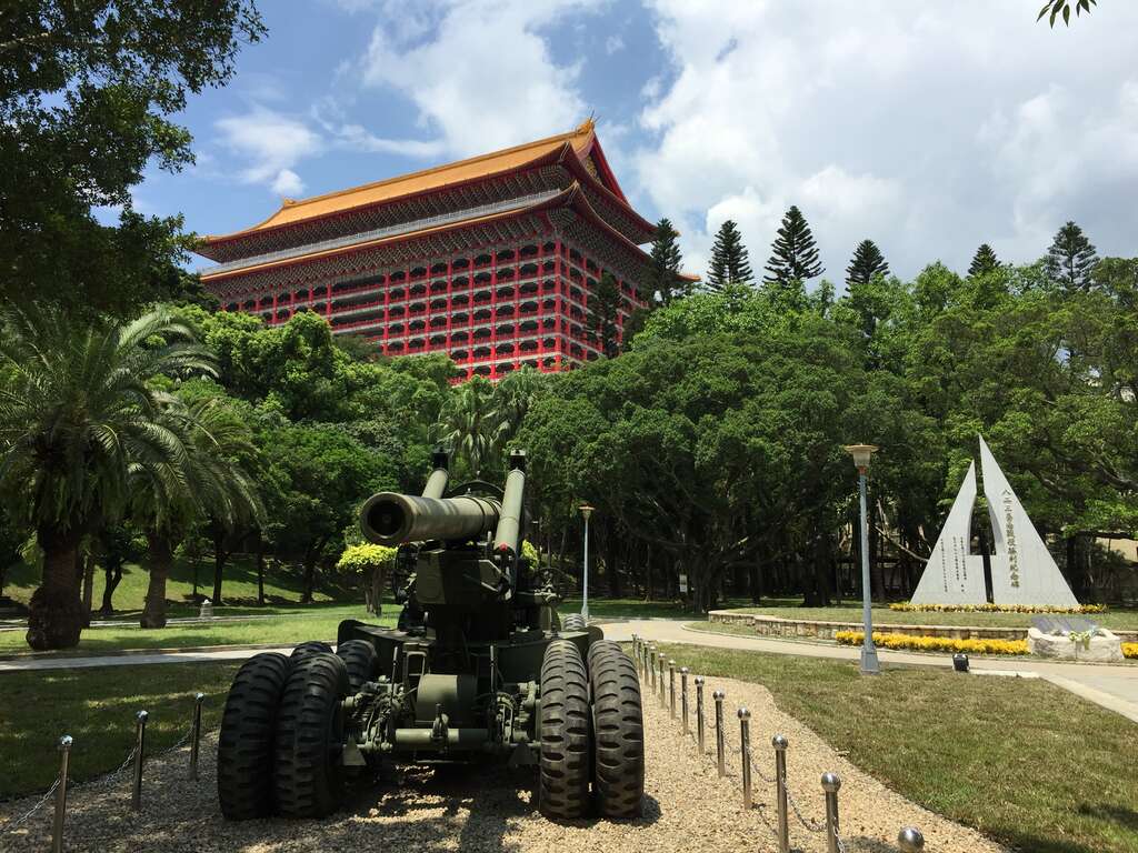 图6、「M594-155公厘加农炮」是从南投县集集镇的兵整中心北运