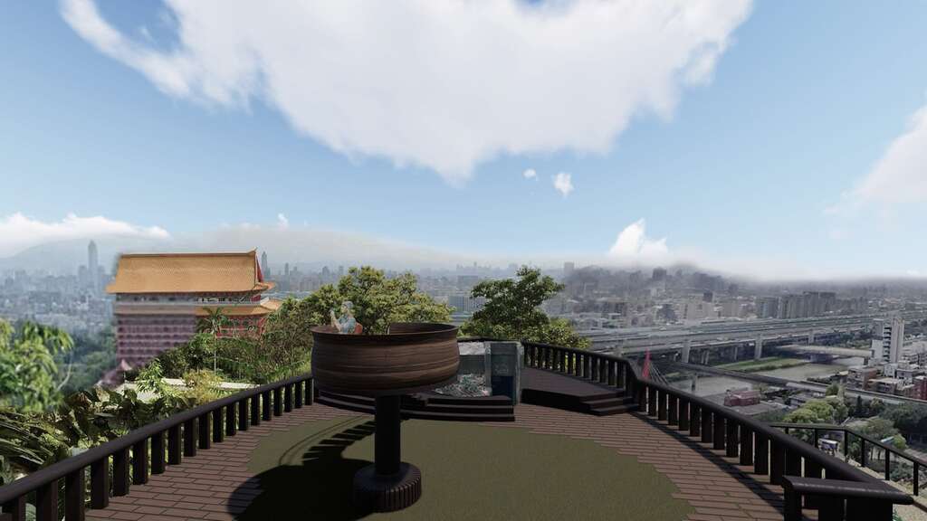 预计明年完成初二平台船型意象(图片来源：台北市政府工务局大地工程处)
