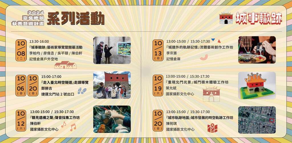 2024台北地景公共艺术计画规划多场深度导览、工作坊系列活动(图片来源：台北市政府文化局)