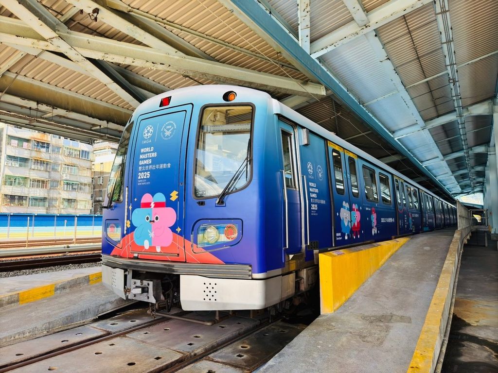 世壯運彩繪列車將行駛在雙北地區，成為一道亮麗的風景線(圖片來源：臺北市政府觀光傳播局)