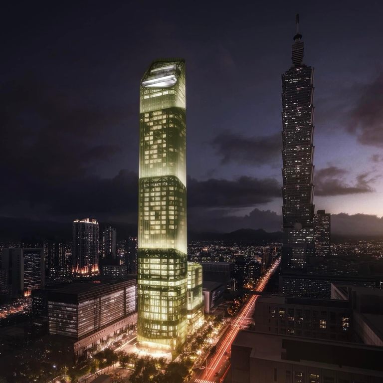 Park Hyatt和安达仕 Andaz2间奢华酒店品牌入驻信义区「台北天空塔The Sky Taipei」（图片来源：The Sky Taipei官网）
