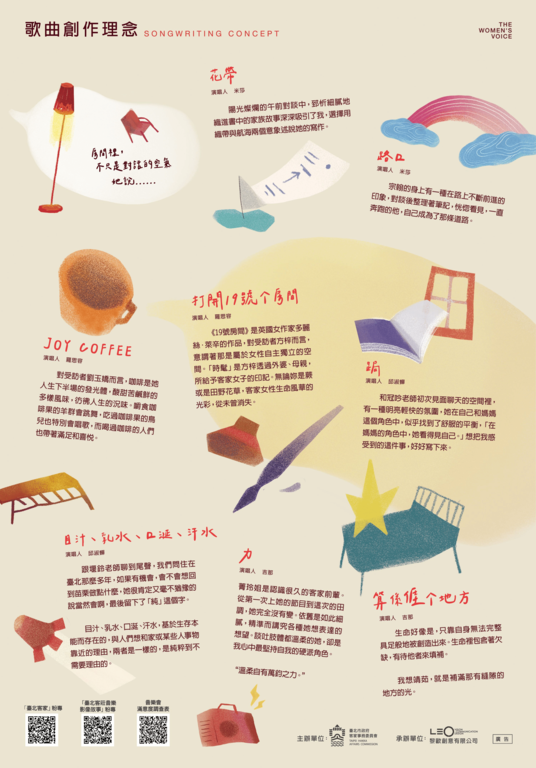 《亻厓个房间》歌曲创作理念(图片来源：台北市政府客家事务委员会)