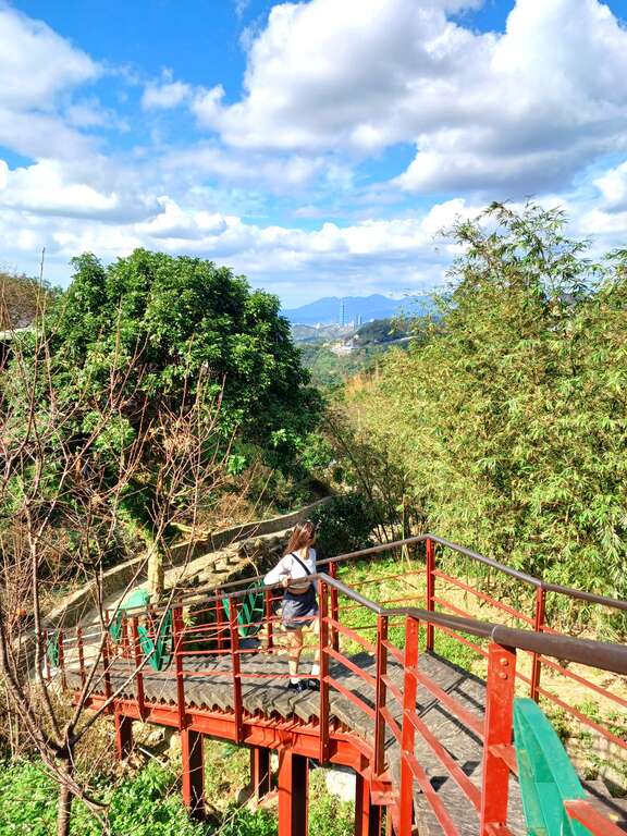 麗山橋口步道可以感受濃濃的山林生態氣息(圖片來源：臺北市政府工務局大地工程處)