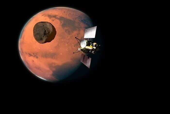 日本火星卫星探测计画示意图 (图片来源：日本宇宙航空研究开发机构)