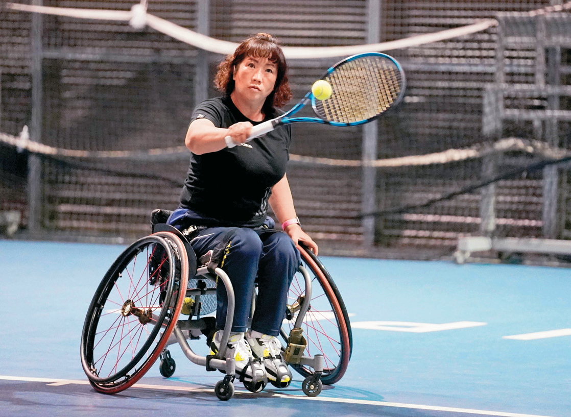 輪椅網球選手呂嘉儀積極推動運動平權及適應體育觀念。(圖/台北市體育局)