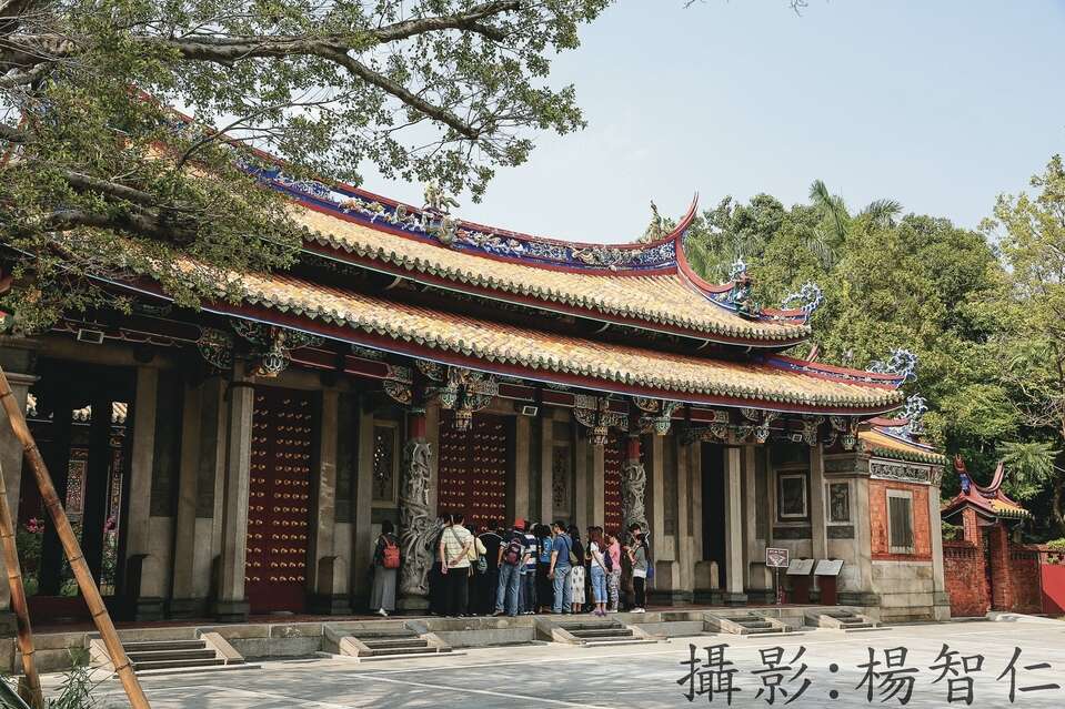 孔廟建築呈現閩南風格的特色。