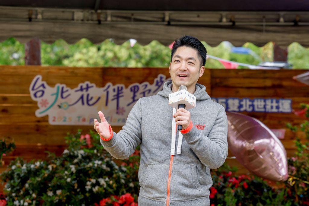 台北市长蒋万安感谢市民热情参与，共享春日花伴野餐时光(图片来源：台北市政府观光传播局)