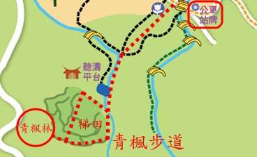青枫步道路线图