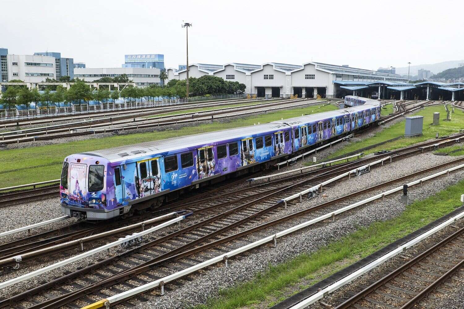 迪士尼彩繪列車(圖片來源：臺北大眾捷運股份有限公司)