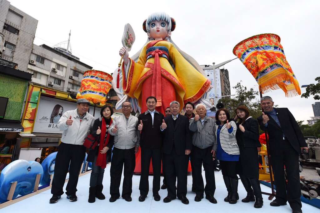 2017台北灯节即将开始林默娘花车点睛仪式