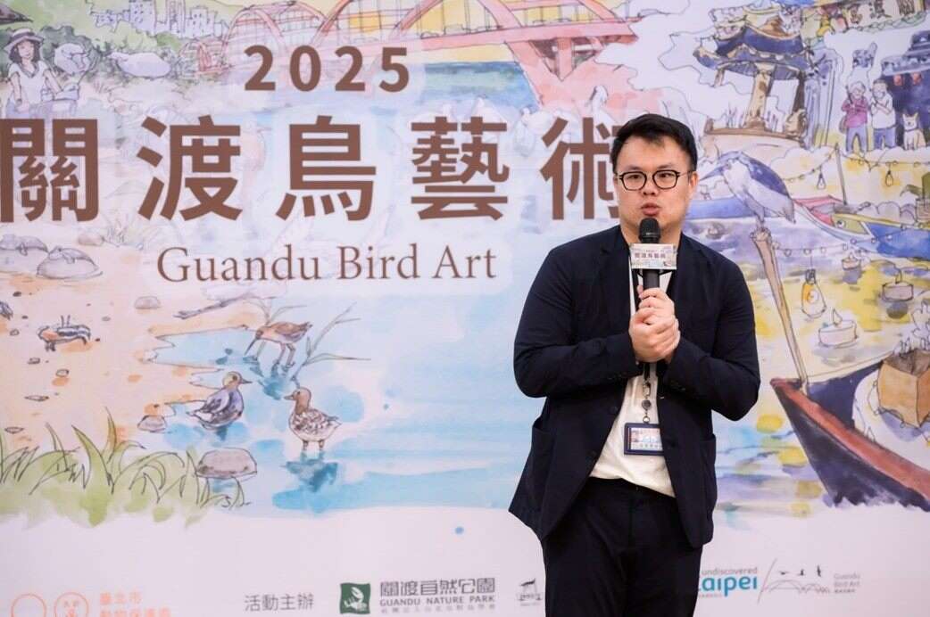 北市產業局陳俊安局長宣布關渡鳥藝術活動正式開跑(圖片來源：臺北市動物保護處產業保育組)