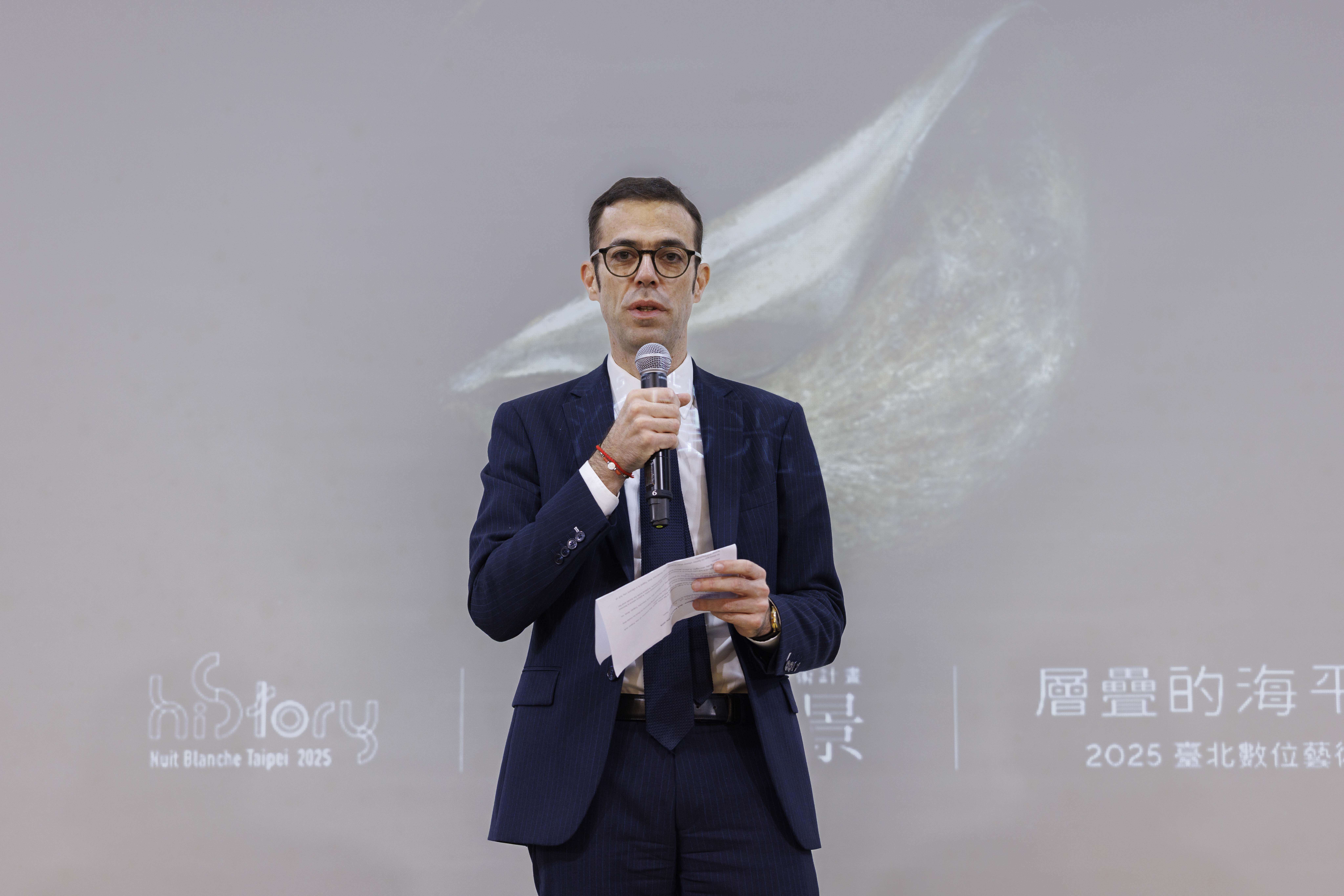 法国在台协会主任龙烨（Franck Paris）（图片来源：台北市政府文化局）