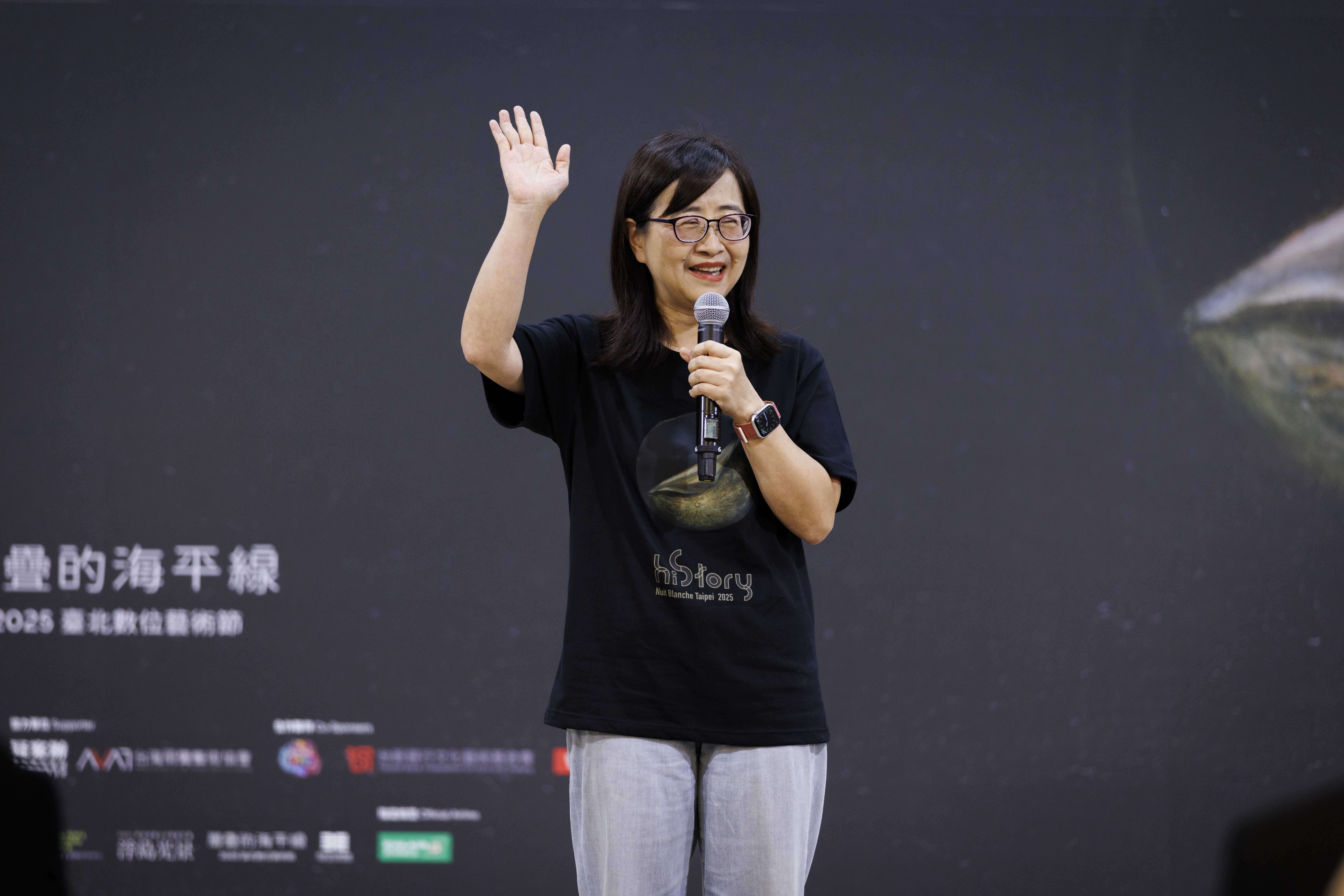 台北市林奕华副市长欢迎大家来到台北，共同参与第十年的白昼之夜。（图片来源：台北市政府文化局）