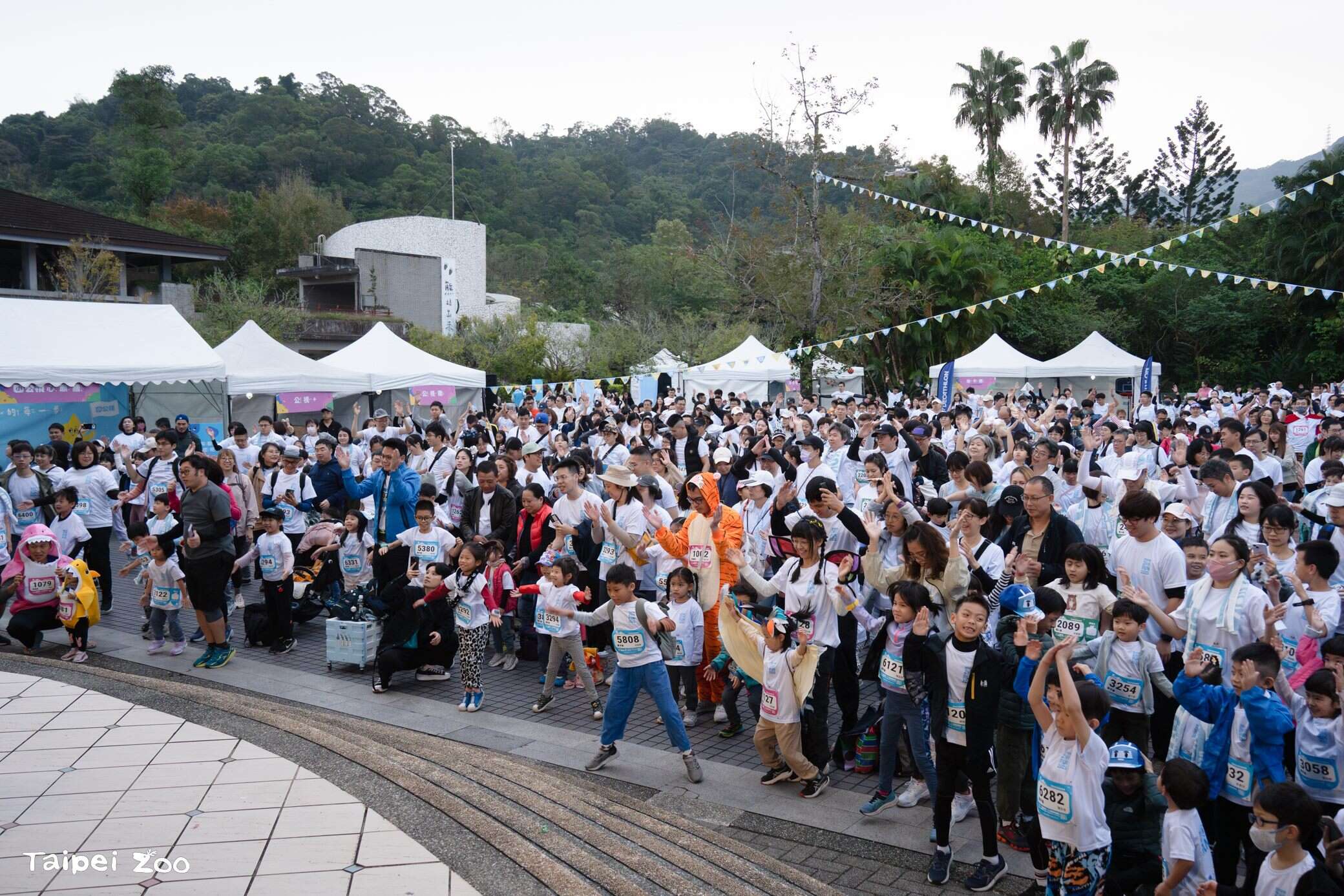 超過3500位熱愛運動的「親子早鳥」跑者來到園區共襄盛舉。（圖片來源：臺北市立動物園）