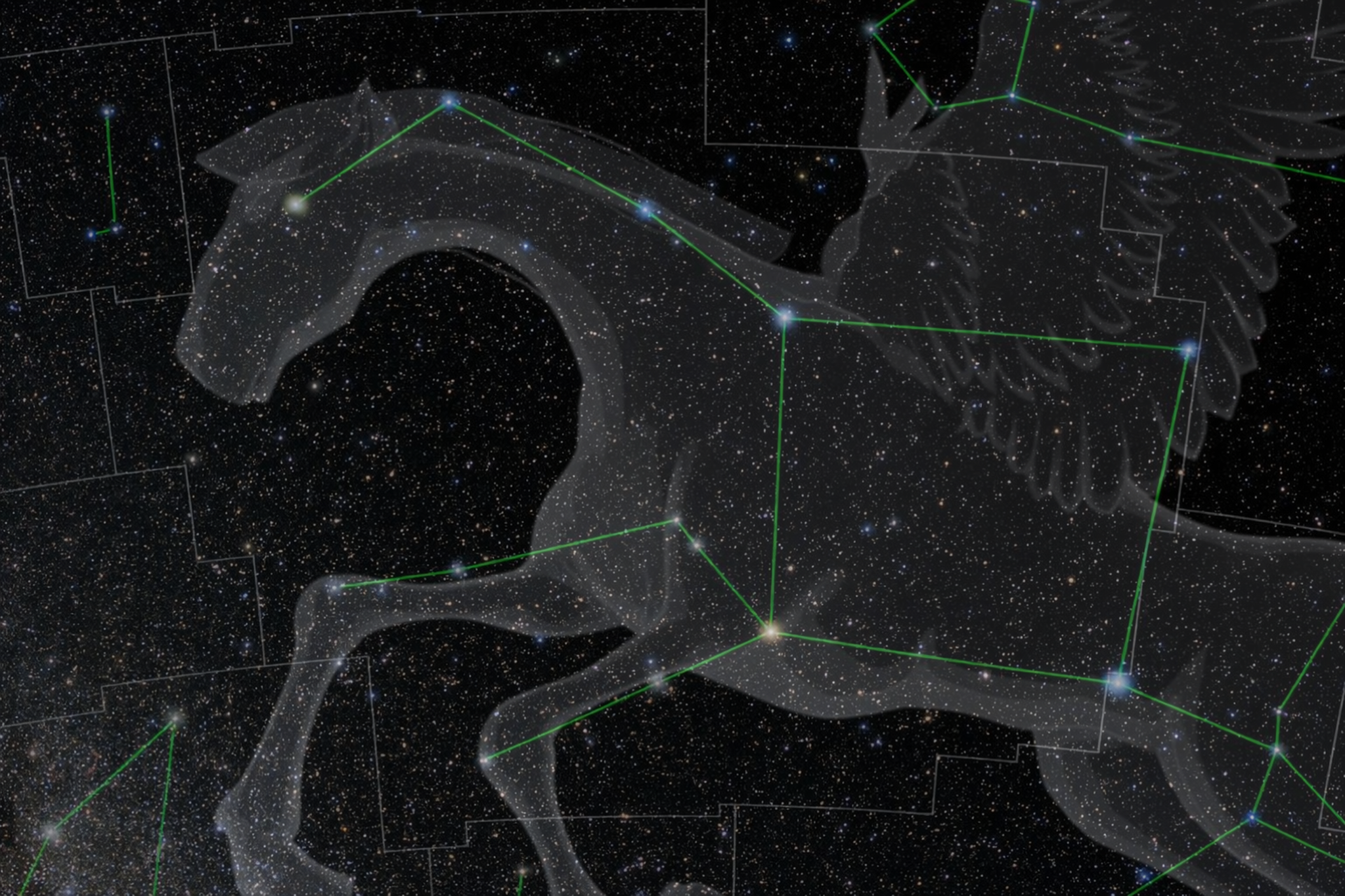 飞马座星空示意图/底图来源：NOIRLab（图片来源：台北市立天文科学教育馆）