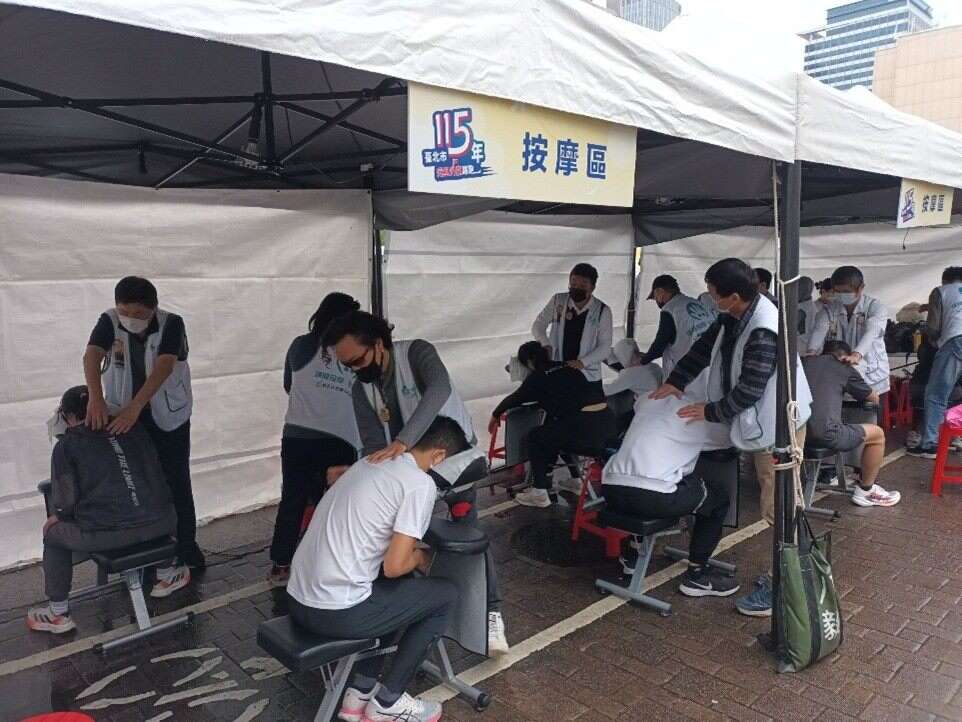 免费提供视障按摩等你来（图片来源：台北市政府劳动局）