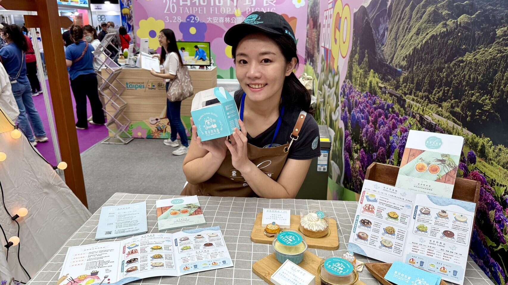 人气甜点店家「索菲烤布蕾」带来经典热销商品（图片来源：台北市政府观光传播局）