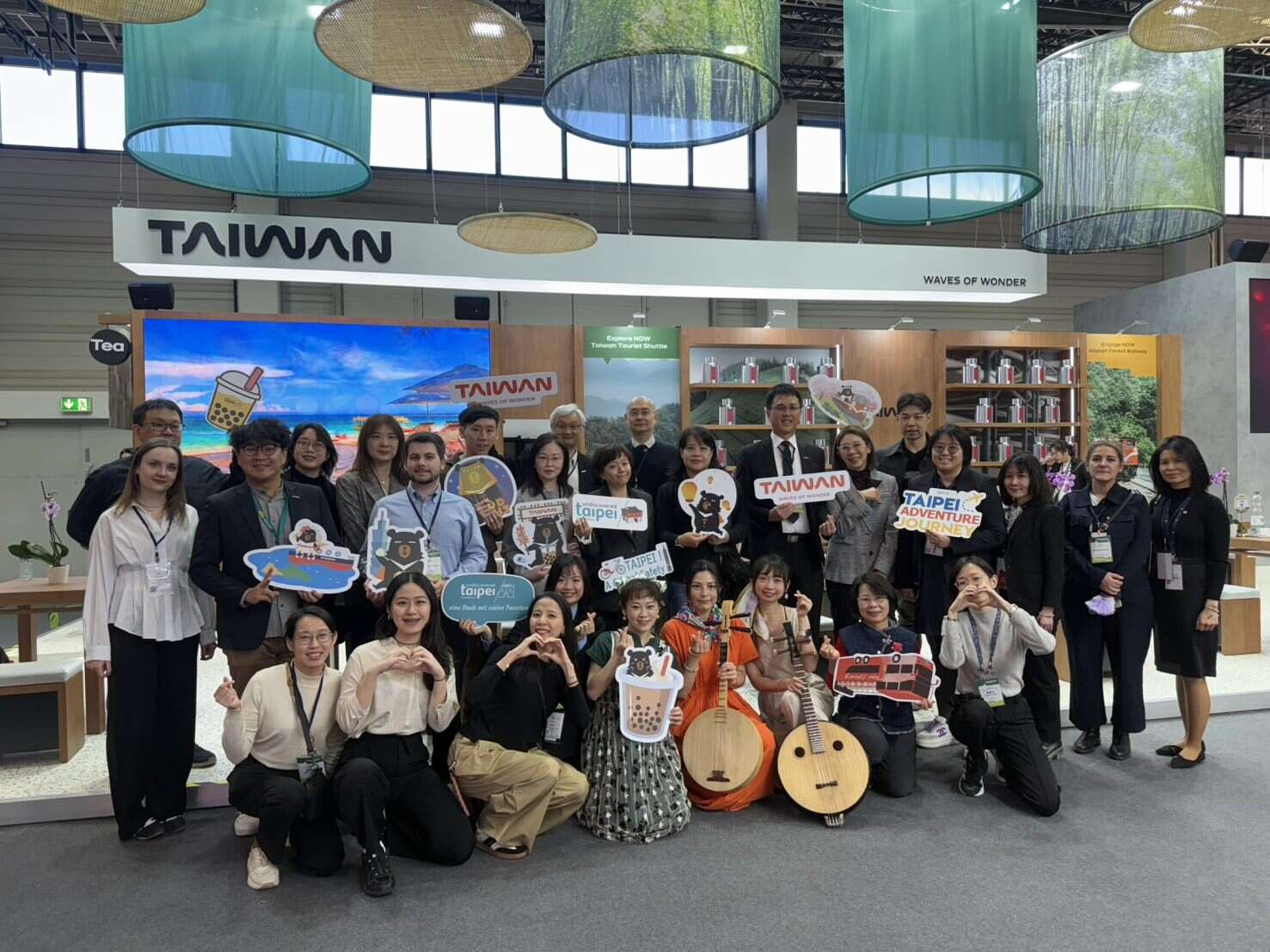 观传局参加交通部观光署的台湾观光代表团前往ITB柏林旅展，向欧洲旅客推介台北的独特魅力。（图片来源：台北市政府观光传播局）
