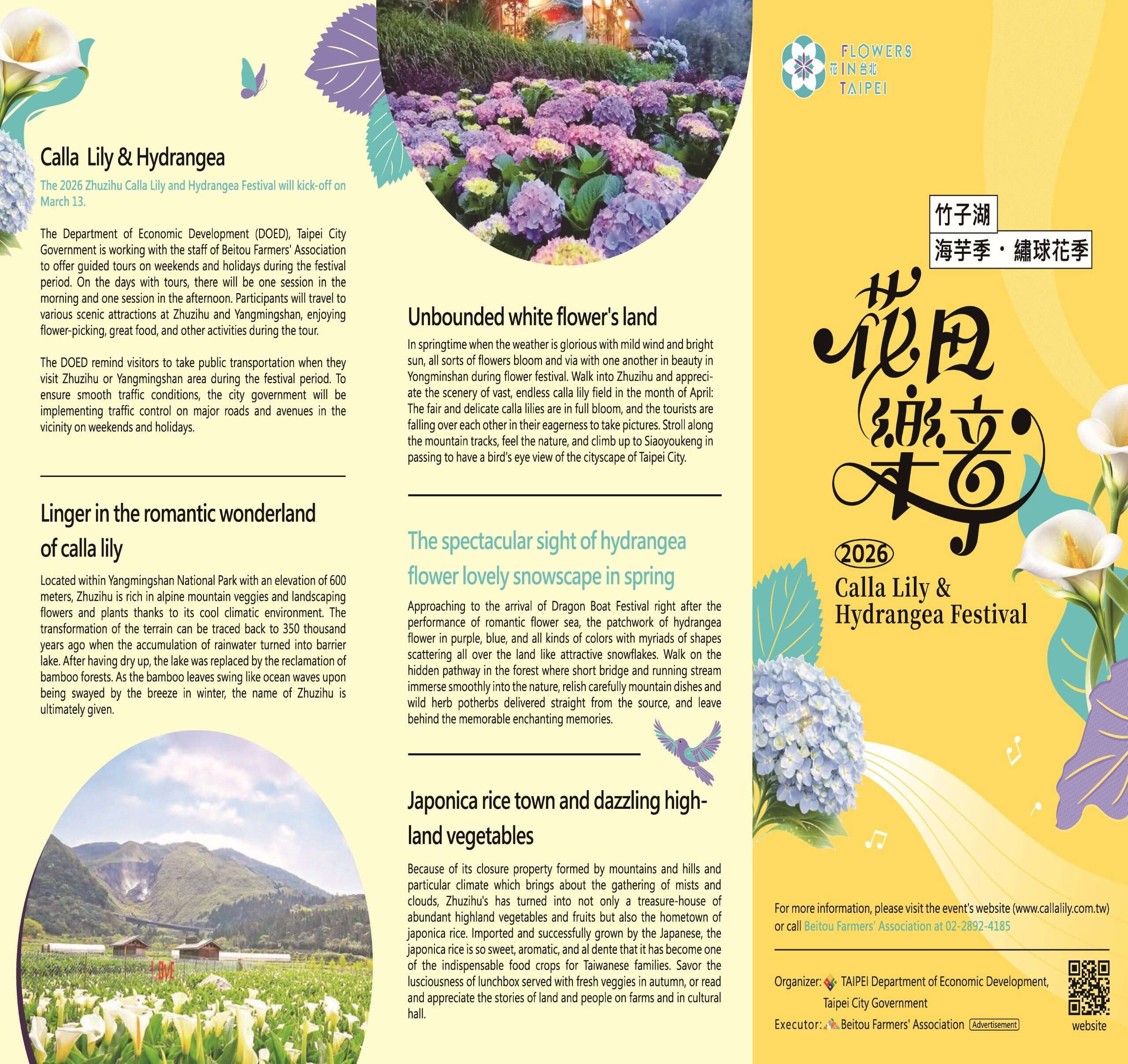 Springtime Romance Awaits: Zhuzihu Calla Lily & Hydrangea Festival, Mar 14–Apr 26