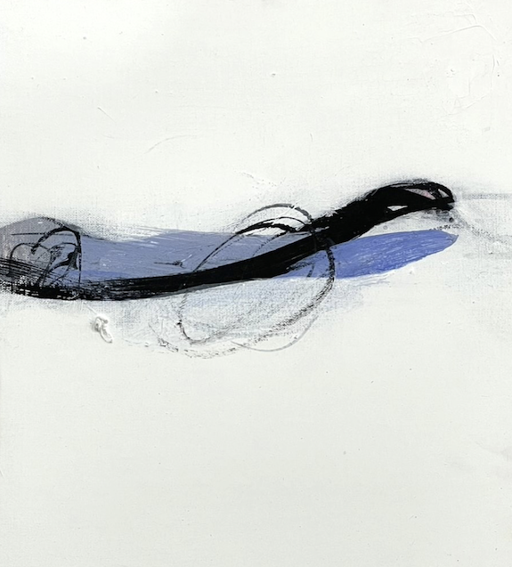 吳丁賢 Wu Ting Hsien｜揮, 34.5x27cm,  油畫 Oil on Canvas, 2025