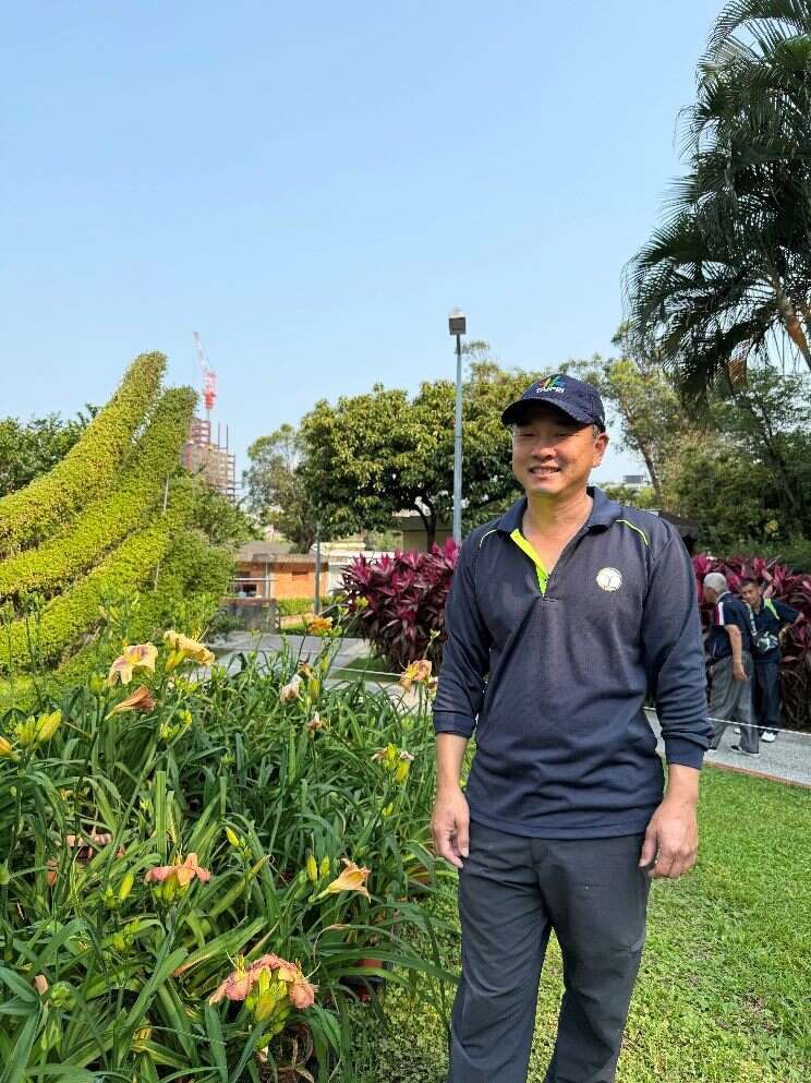 金针花由园艺所员工自行交种培育（图片来源：台北市政府工务局公园路灯工程管理处）