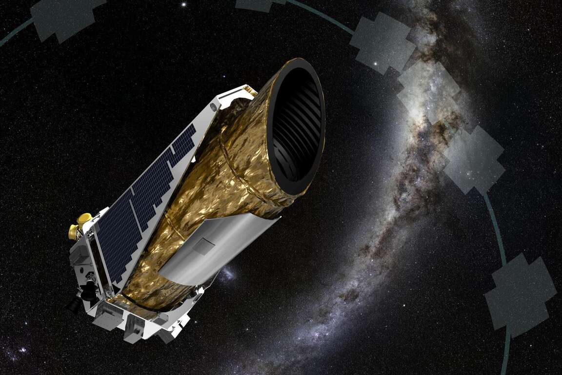 2009年升空的克卜勒太空望遠鏡,主要任務為尋找系外行星。(圖片來源：NASA,ESA,CSA,and STScl)