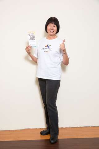 Ji Zheng leads the appeal for everyone in Taiwan to buy tickets to the games and come to cheer on our athletes. (Photo: Jiang Youren)