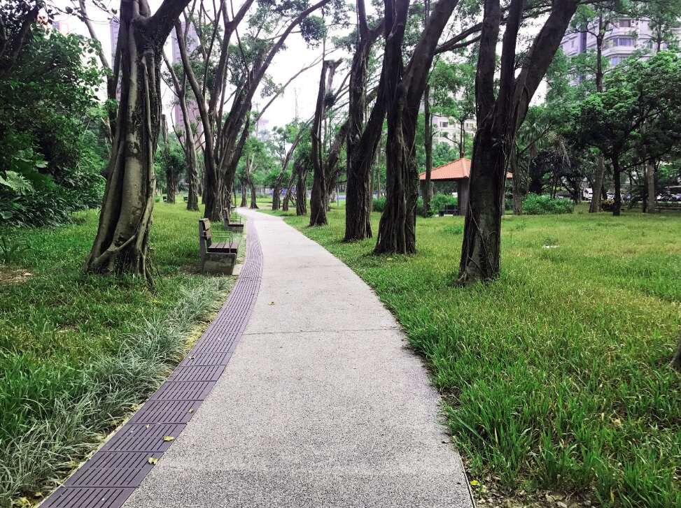 照片9.象山公园内茵绿景象(透水步道)