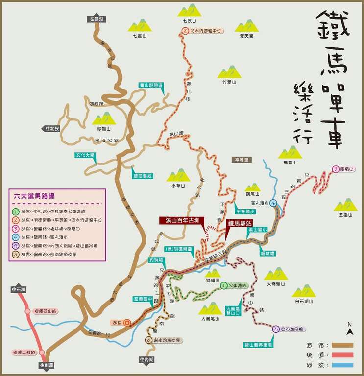 六大鐵馬路線圖